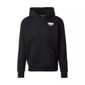 ALPHA INDUSTRIES Majica Signature črna/bela