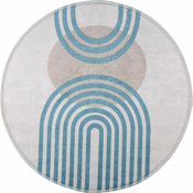 Plavo-sivi okrugli tepih o 100 cm - Vitaus