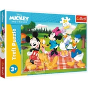 Miki Miška in prijatelji: Piknik 24-delni Maxi puzzle - Trefl