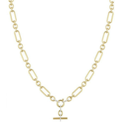 Ženska santa barbara polo zlatna ogrlica od hirurškog Celika ( sbj.3.4014.2 )