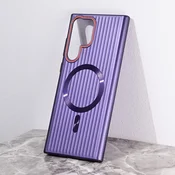 Torbica Magsafe Stripe za Samsung S918B Galaxy S23 Ultra ljubicasta