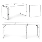 ModernHome Sklopivi sto za kampovanje, 180x60cm, Beli