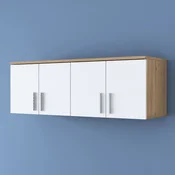Hanah Home zidni ormaric EA150 4632, 120 cm, orah / beli