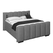 Premium Living Postelja Boxspring Elysia, Temno Siva, 160x200
