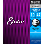 Set strun za 12-strunsko akustično kitaro Polyweb Light Elixir (.010 - .047)
