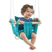 Gugalnica 2Kids Toys Otroški tekstil, 100 % bombaž, turkizna
