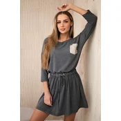 Dress with graphite pocket