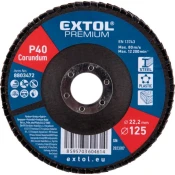 EXTOL Lamelni disk, kosi korund, promjer 125 mm, P40 8803472