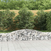 Lucne gabionske košare 8 kom 400x30x40/60 cm pocincano željezo