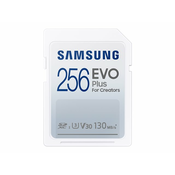 SAMSUNG EVO PLUS SDXC Memory Card 256GB, MB-SC256K/EU