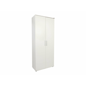 Regal Kailua 1045 Zaprte, Z vrati, Iverna plošča, 187x76x36cm, Bela