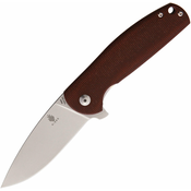 Kizer Cutlery Gemini Linerlock Brown Micarta