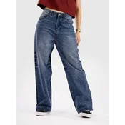 Blue Tomato Rhinestone Baggy Denim Jeans denim with fade