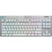 LOGITECH G915 X LIGHTSPEED Wireless Gaming Keyboard - WHITE - US INTL - 2.4GHZ/BT - EMEA28i-935 - TACTILE