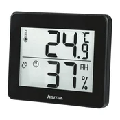 Hama TH-130&nbsp; mjerač topline i vlage, crn