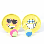 Rumeni komplet spretnostne igre catch ball s Smiley motivom