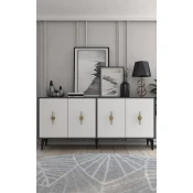 Hanah Home Konzolni sto Figora, 180x82.6x35 cm, Beli