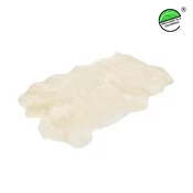 shumee Naravno bela preproga iz 4 ovčjih kož, dimenzije 180x100cm, velikost 180x100cm