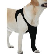 Suitical Pooperativna oblačila za sprednjo taco psa, pooperativna prevleka za sprednjo taco, preventivna prevleka za psa, črna 10 cm, prsni obseg: 27-33 cm