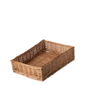 Pravokotna pletena košara za kruh 40 x 30 x 10 cm — Flow Wicker - 593683