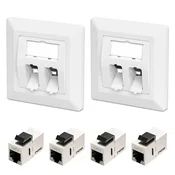 2x FGB CAT7 keystone mrežni adapter RJ45 bel