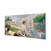 tulup.si Zidna obloga za kuhinju Art plaža na jezeru 125x50 cm