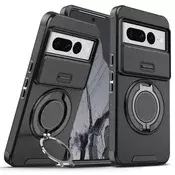 Torbica CamShield Ring stand za Google Pixel 7 Pro crna