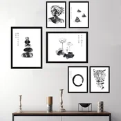Wallity Dekorativna slika SET_015, 24x44cm, 6 delova