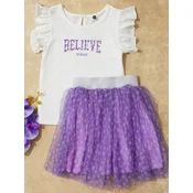 Trendyol Komplet temno liila/srebrna/bela