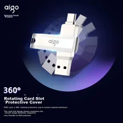 Aigo USB Flash memorija, 64GB, Type-C, USB 3.2, OTG, Srebrne boje
