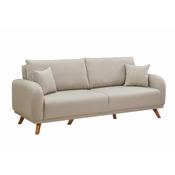 Atelier Del Sofa Garnitura raztegljivega kavča in postelje, Garnitura Hera - kremasta