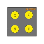 Eleven Target Polyfoam 90 x 90 x 22cm + 4 x 24.5cm Insert