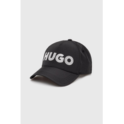 Kapa s šiltom HUGO črna barva