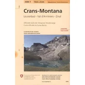Landeskarte der Schweiz Crans - Montana