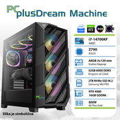 PCPLUS Dream Machine i7-14700KF 32GB 2TB NVMe SSD GeForce RTX 4080 16GB igrace stolno racunalo