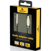GEMBIRD A-CM-3.5F-01 Gembird USB type-C plug to stereo 3.5 mm audio adapter cable, white