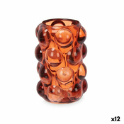 Svijecnjak mikrokuglice Oranžna Kristal 8,4 x 12,5 x 8,4 cm (12 kom.)