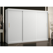 Garderoba Hartford 336 Bela, 200x250x62cm, Vrata omare: Drsna