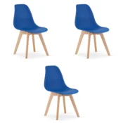KITO stolica plava / prirodne noge x 3