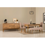 Hanah Home Trpezarijski set Vina klupa 04 0900, 6 dijelova, bež