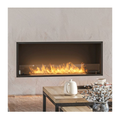 InFire - Vgradni BIO kamin 49,4x124,4 cm 6kW črna