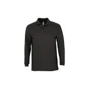 WINTER II muška polo majica sa dugim rukavima - Crna , L
