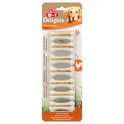 8in1 Delights Strong žvečilne kosti piščanec - Varčno pakiranje: XS, 6x140 g (42 kosov)