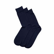 Premium pamučne čarape Charles Tyrwhitt Cotton Rich 3-pack Socks — Navy - L