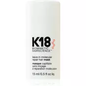 K18 K18 - Molecular Repair Leave-In Hair Mask - For Women, 15 ml