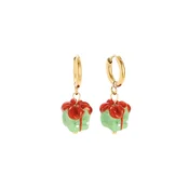 Cala Rose Uhani EMERALD GIFT zlata