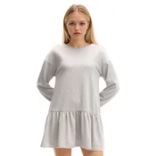 Cropp - Mini obleka z dolgimi rokavi - light grey