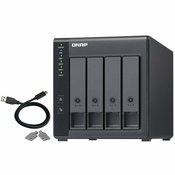 4-Bay QNAP TR-004 - 2.5/3.5 inch - Serial ATA II - 0 1 5 10 JBOD - 3.2 Gen 1 (3.1 Gen 1) - USB Type-C enclosure