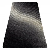 eoshop Moderna preproga FLIM 006-B1 shaggy, Waves - Strukturna siva ( - Velikost: 80x150 cm)