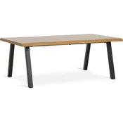 Stočić HALSKOV 70x120 boja hrasta/crna